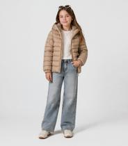 Jaqueta Infantil Menina Peluciada Sea Surf Bege