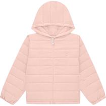 Jaqueta Infantil Menina Puffer Rosa Nina Go 1079