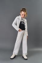 Jaqueta Infantil Menina Sarja Natural CTV Jaqueta Infantil Menina Sarja Natural CTV