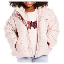 Jaqueta Infantil Menina TipTop Toddler Peluciada Poá Rosa