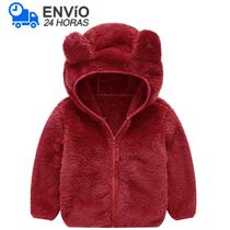 Jaqueta Infantil Menina Urso Inverno Fleece Plush Inverno