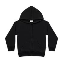 Jaqueta Infantil Menino Básica com Capuz em Moletom Fakini