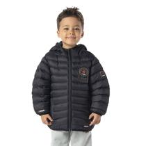 Jaqueta Infantil Menino Canadian Nylon Acolchoado Com Capuz