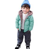 Jaqueta Infantil Menino Casaco Inverno Rigoroso Verde 2 em 1