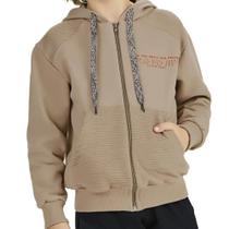 Jaqueta Infantil Menino Moletom Peluciado Com Capuz - Angerô