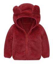 Jaqueta Infantil Menino Urso Inverno Fleece Plush Inverno