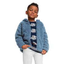 Jaqueta Infantil Menino Urso Inverno Fleece Plush Inverno