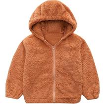 Jaqueta Infantil Menino Urso Inverno Fleece Plush Inverno Pe