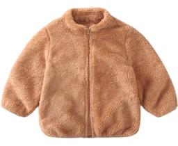 Jaqueta Infantil Menino Urso Inverno Fleece Plush Inverno qualidade