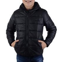 Jaqueta Infantil Meninos Ogochi Puffer Cult Slim Preta 27516