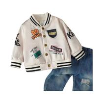 Jaqueta Infantil Quente Com Estampa De Desenho Animado Para Outono E Inverno, Casaco De Beisebol