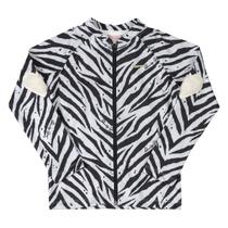 Jaqueta Infantil Quimby Malha Flanelada Zebra Feminina