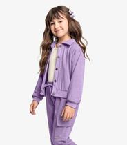 Jaqueta Infantil Suede Sarjado Trick Nick Roxo Jaqueta Infantil Suede Sarjado Trick Nick Roxo