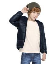 Jaqueta Infantil Trick Nick Menino Puffer Azul Marinho 1095012