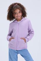 Jaqueta Infantil Unissex de Inverno Moletom Liso com Capuz Jaqueta Infantil Unissex de Inverno Moletom Liso com Capuz
