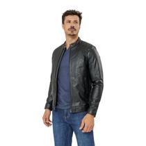 Jaqueta Javali Couro Preta Rui Masculina Slim, Inverno, Estilo Premium Jaqueta Javali Couro Preta Rui Masculina Slim, Inverno, Estilo Premium
