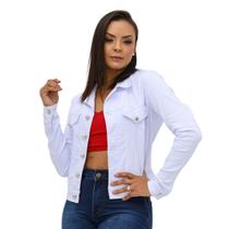 Jaqueta Jeans Básica - Branca - Sairaf Jeans