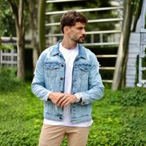 Jaqueta Jeans Básica Masculina Revanche Pucón