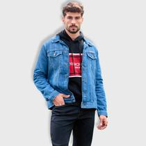 Jaqueta Jeans Básica Masculina Revanche Tortel