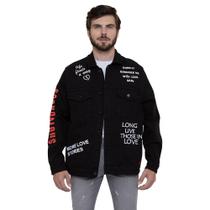 Jaqueta Jeans Black Unissex Scandalous Street Collection