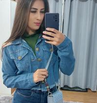 Jaqueta jeans brilho