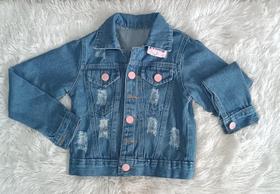 Jaqueta Jeans Casaco Infantil Menina