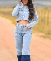 Jaqueta Jeans Clara Feminina Modelo Curtinha - Blenk Jeans