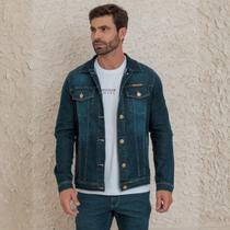 Jaqueta Jeans Com Elástano Masculina Revanche Edfu Jaqueta Jeans Com Elástano Masculina Revanche Edfu