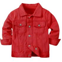 Jaqueta jeans Cromoncent Boys Girls Child P-red 12-13 anos Jaqueta jeans Cromoncent Boys Girls Child P-red 12-13 anos