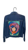 Jaqueta Jeans customizada Coraline