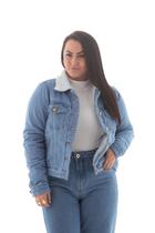Jaqueta Jeans Feminina Arauto Com Pêlo Jaqueta Jeans Feminina Arauto Com Pêlo