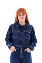 Jaqueta Jeans Feminina Arauto com Zíper