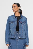 Jaqueta Jeans Feminina Basic Escuro Doct Jaqueta Jeans Feminina Basic Escuro Doct