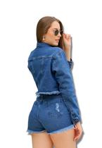 Jaqueta jeans feminina curta - Ninas Boutique