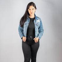 Jaqueta Jeans Feminina Fernanda Com Bolso Doct