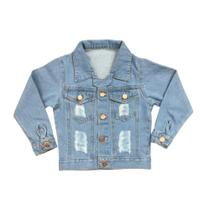 Jaqueta Jeans Feminina Infantil Casaco Menina Blogueirinha