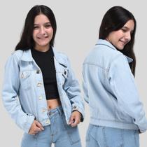 Jaqueta jeans feminina infantil juvenil casaco 10 ao 16 - Rjimports