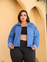 Jaqueta Jeans Feminina Plus Size Tecido Premium Ref: 0060 - Paradise modas