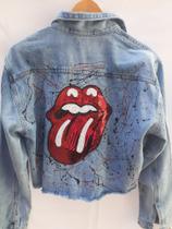 Jaqueta Jeans Feminina Rolling Stones GG