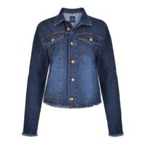 Jaqueta Jeans Feminina Vilejack Com Elastano VFJF0009 Jaqueta Jeans Feminina Vilejack Com Elastano VFJF0009