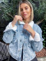 Jaqueta jeans forrada com pelos 47054 INDULTO - MARIA TEREZA Jaqueta jeans forrada com pelos 47054 INDULTO - MARIA TEREZA