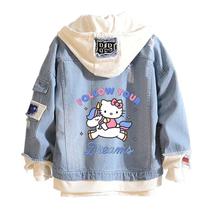 Jaqueta jeans Hello Kitty Horse Print