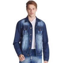 Jaqueta Jeans HNO Destroyed Used Azul