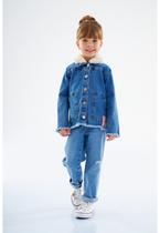 Jaqueta Jeans Infantil Feminina Up Baby