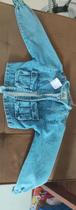 Jaqueta jeans infantil feminina