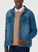 Jaqueta Jeans Malwee 1000126089 Masculina Tradicional Stretch T. M/XGG