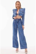 Jaqueta Jeans Manga Longa Jaqueta Jeans Manga Longa
