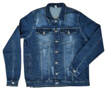 Jaqueta Jeans Masculina Algodão Plus Size GG Ao XGG Elastano Shyros