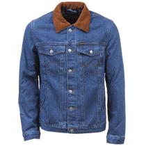 Jaqueta Jeans Masculina com Gola de Veludo e Forro Wrangler 38343