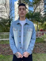 Jaqueta Jeans Masculina Destroyed 100% Algodāo